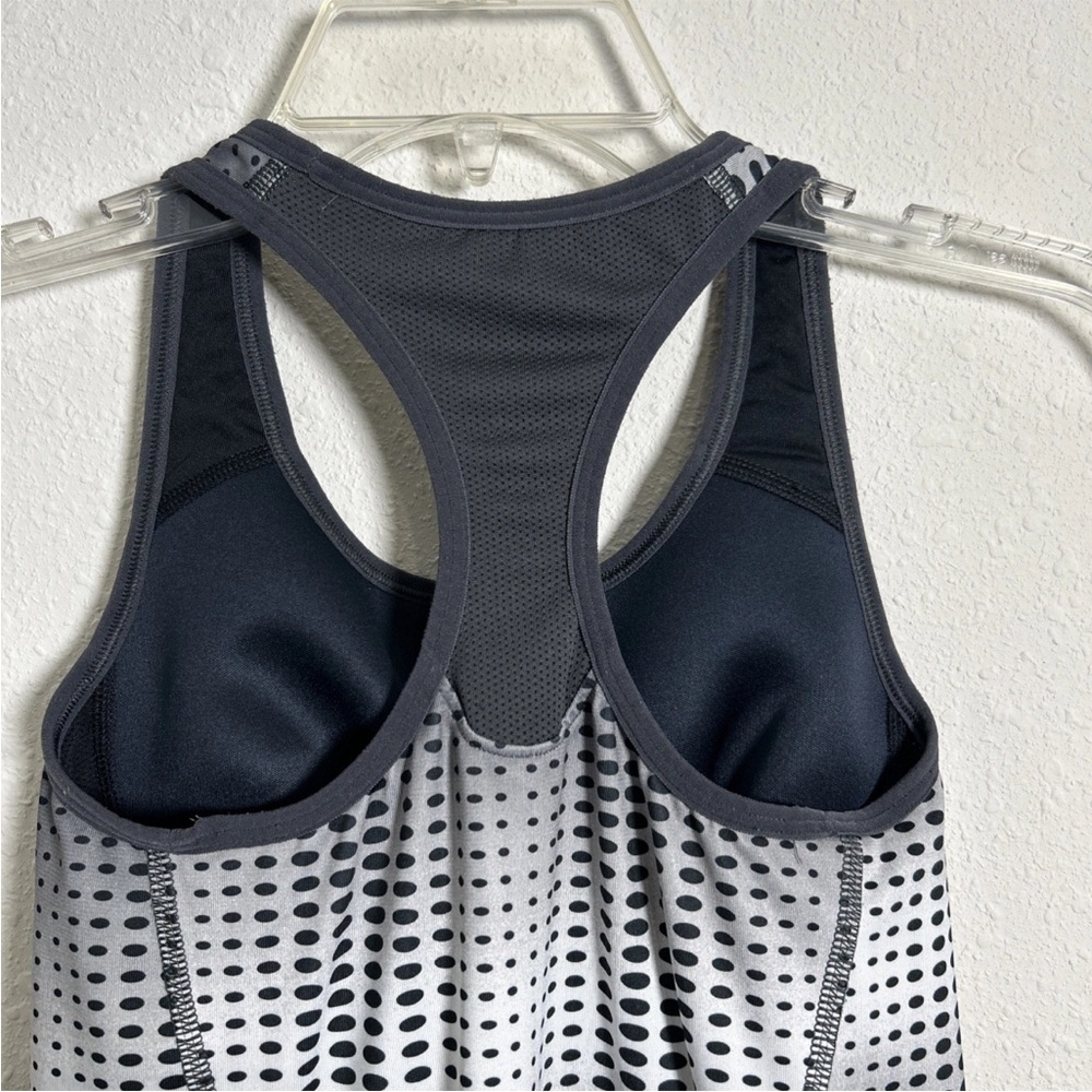Nike Dri-Fit Support Victory Racerback Tank Top Sports Women Size XS Black Geo - Picture 5 of 5
